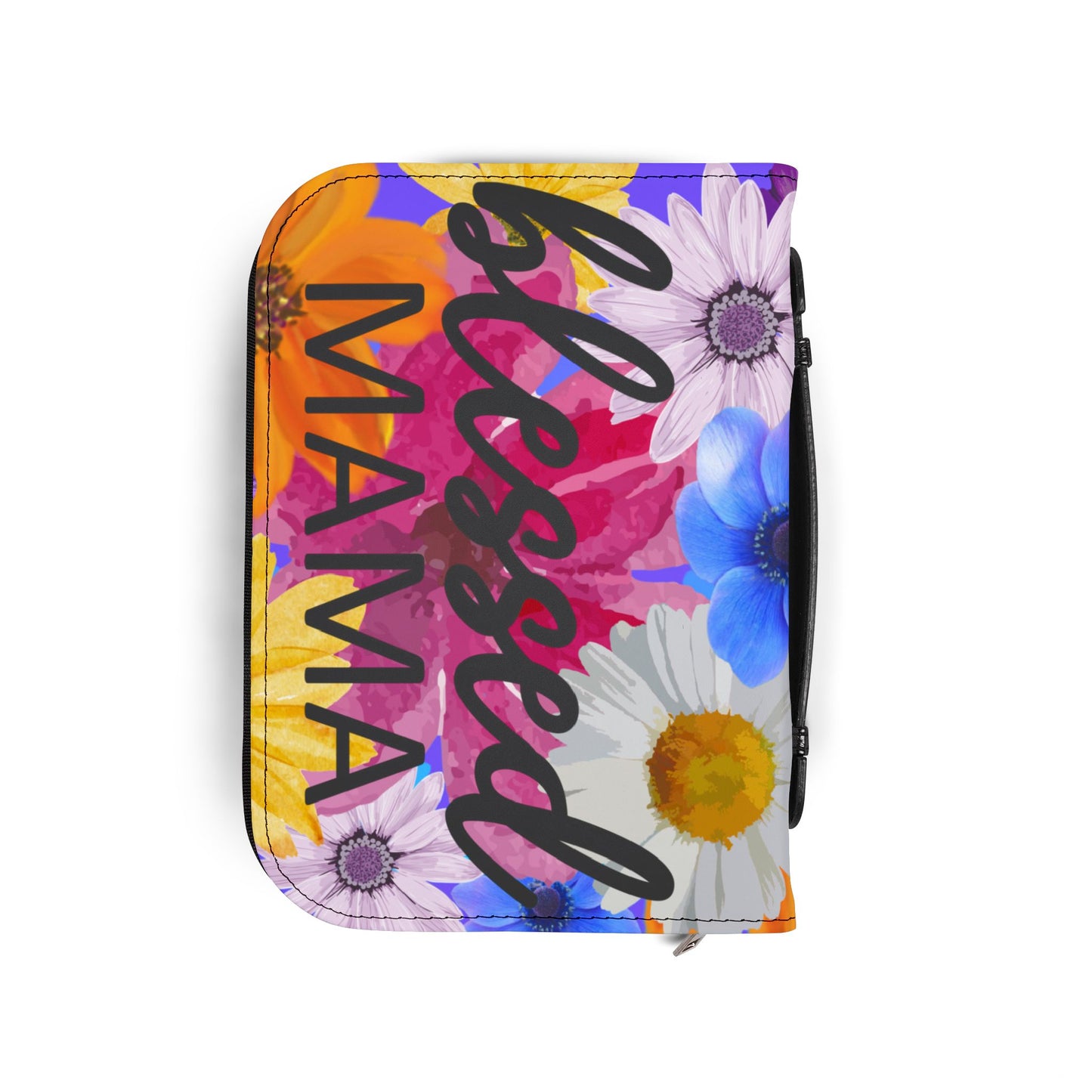 Blessed Mama Mother's Floral Christian Bible Cover Carrying Case/Bag Gift