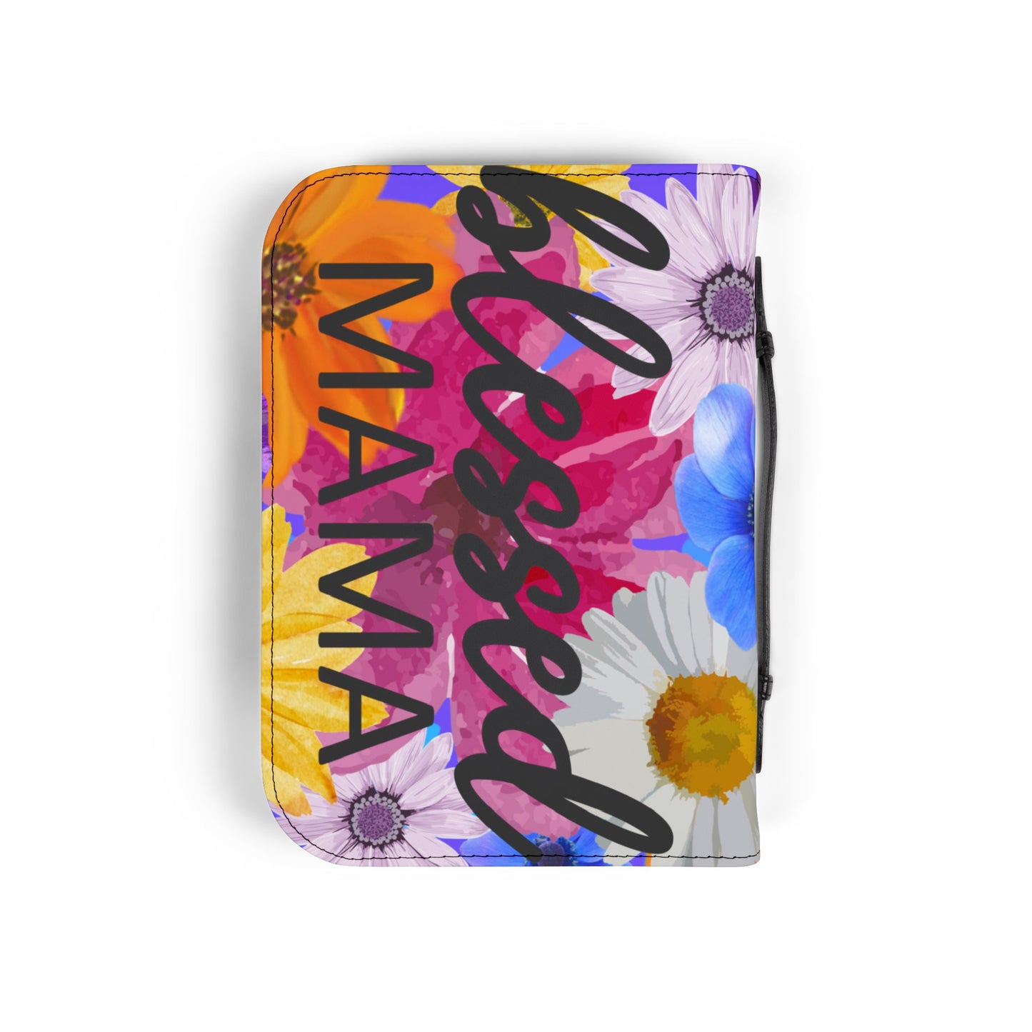 Blessed Mama Mother's Floral Christian Bible Cover Carrying Case/Bag Gift