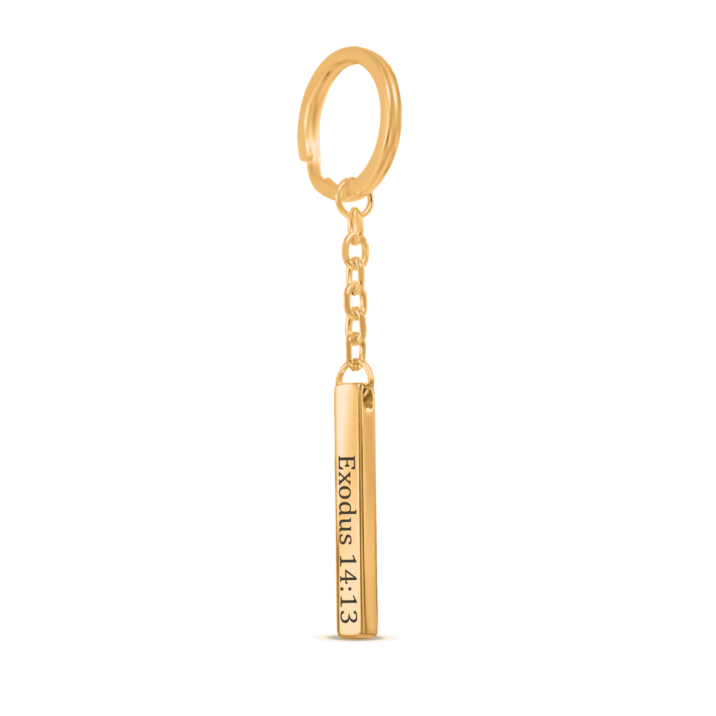 Personalized Engraved Bible Verse Bar Keychain