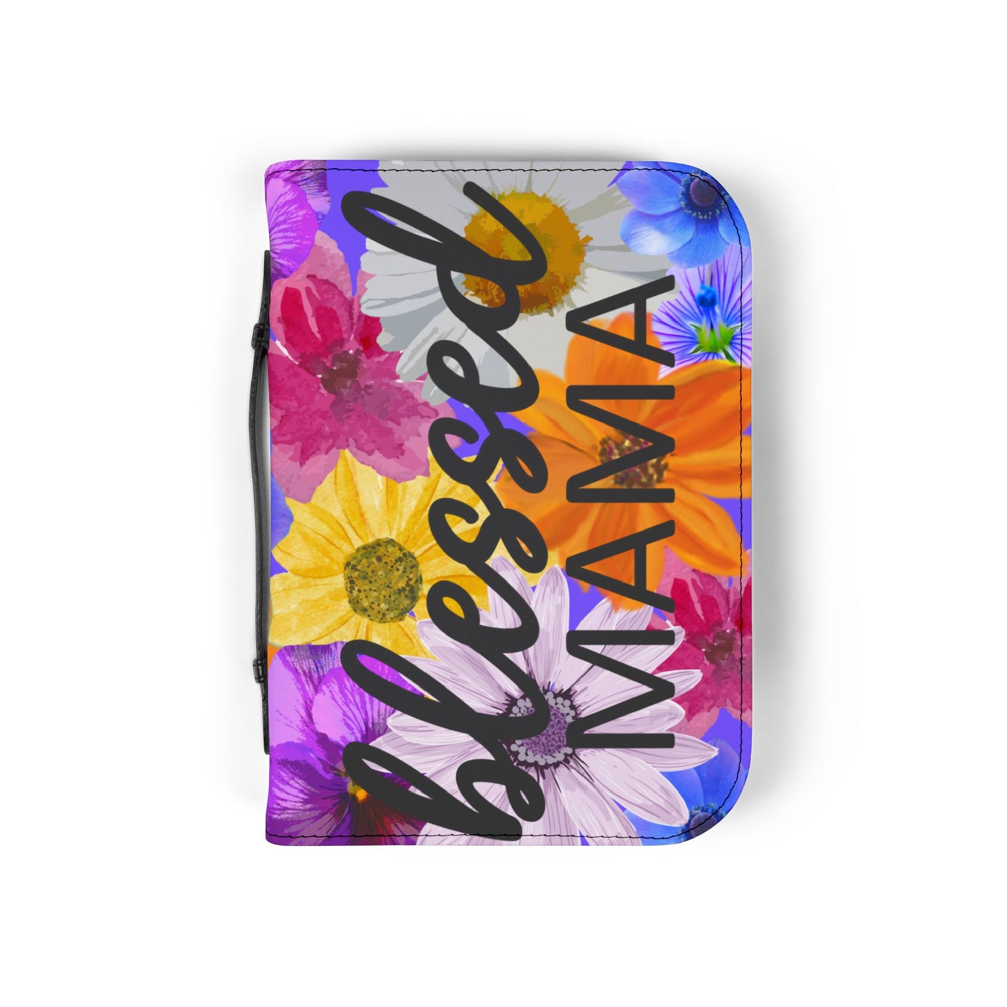 Blessed Mama Mother's Floral Christian Bible Cover Carrying Case/Bag Gift
