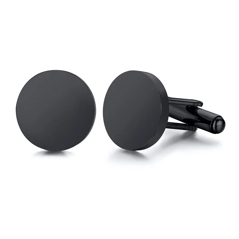 Personalized Custom Button Cufflinks Accessory Gifts - Multiple Shapes