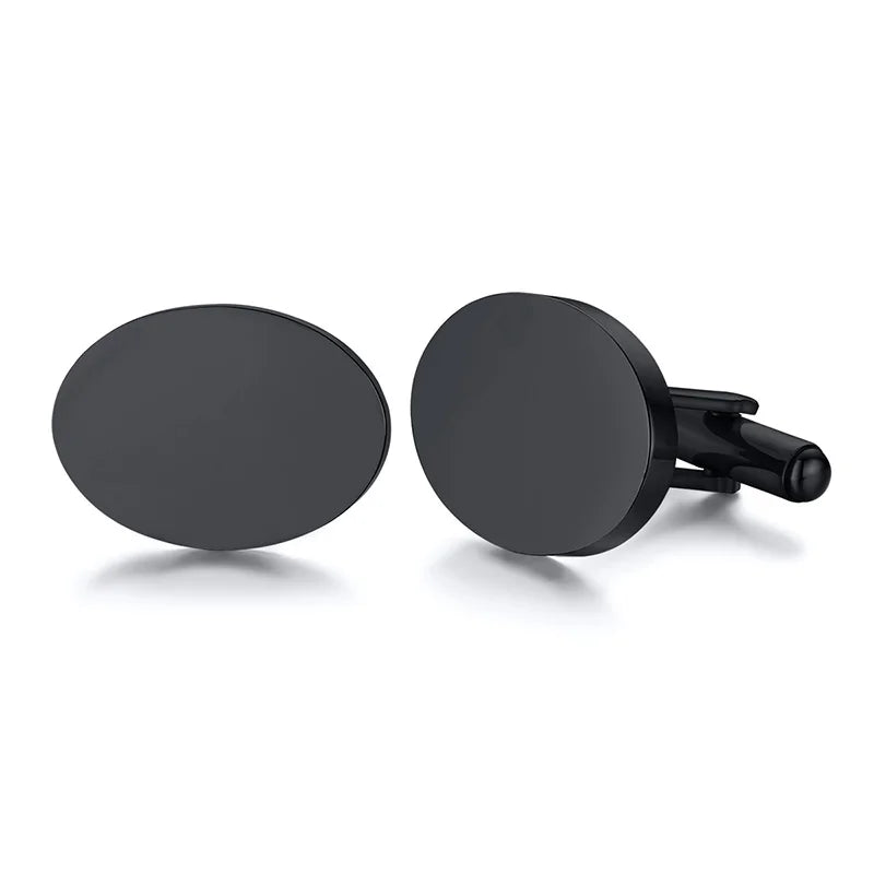 Personalized Custom Button Cufflinks Accessory Gifts - Multiple Shapes