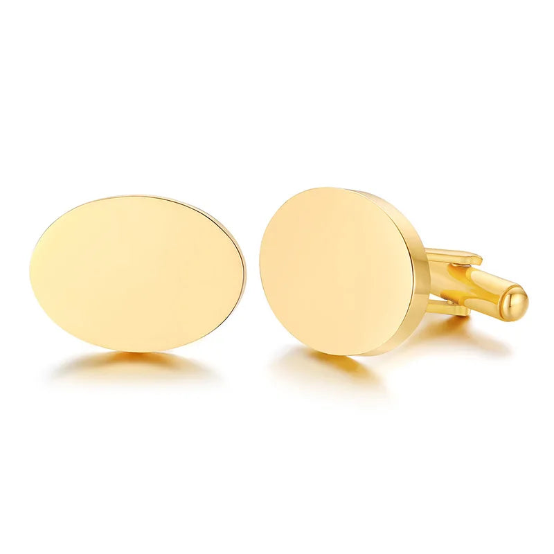 Personalized Custom Button Cufflinks Accessory Gifts - Multiple Shapes