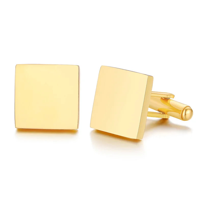Personalized Custom Button Cufflinks Accessory Gifts - Multiple Shapes