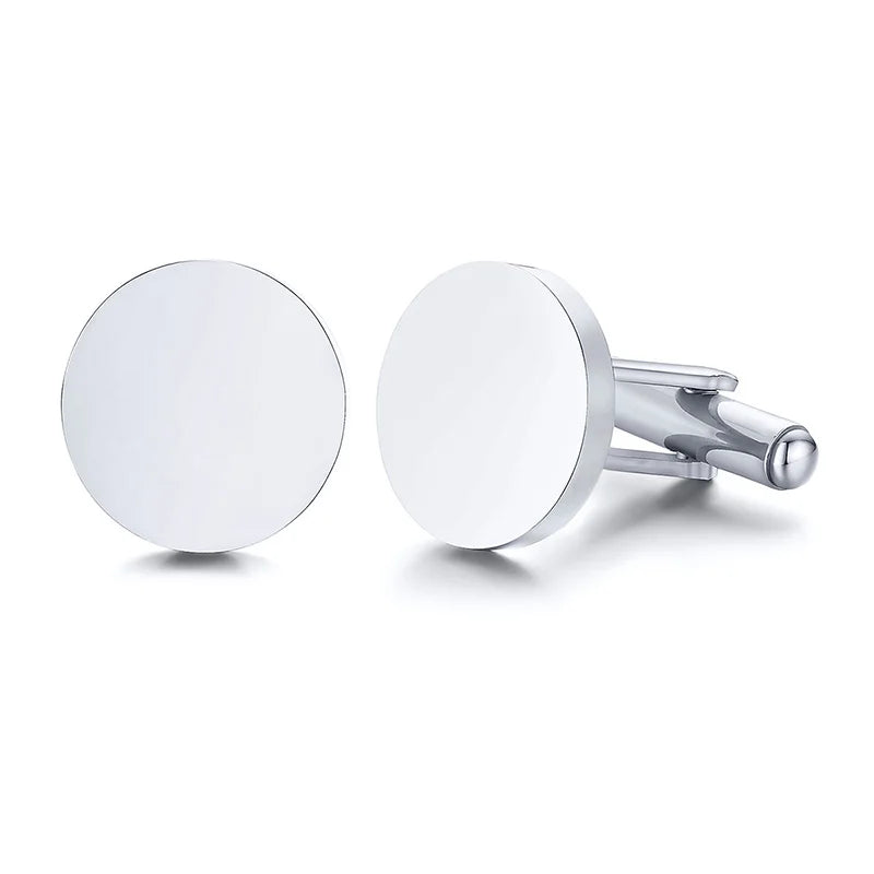 Personalized Custom Button Cufflinks Accessory Gifts - Multiple Shapes