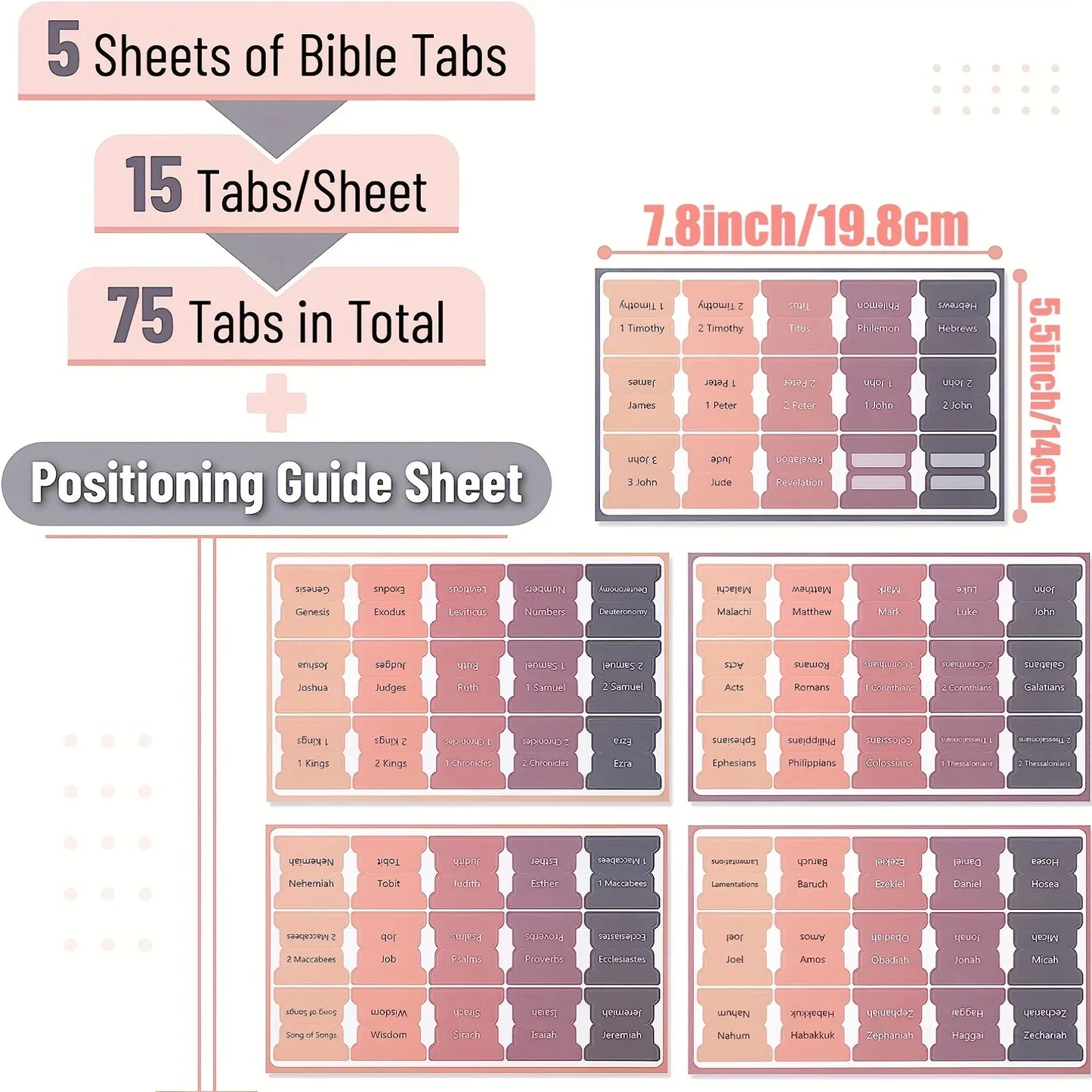 Writable & Removable Bible Study Index Label Stickers