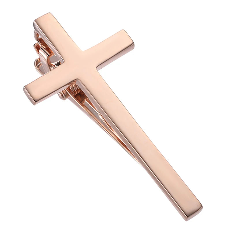Classic Cross Christian Tie Clip Accessory Gift