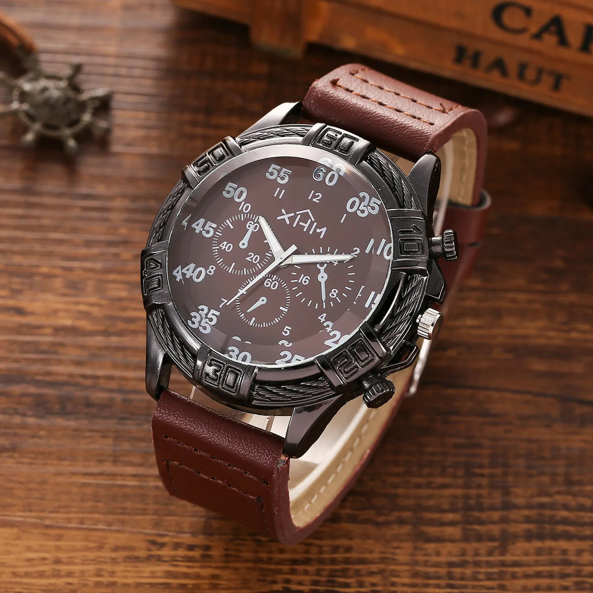 Luxury Men's Accessory Gift Set - Watch, Wallet, Belt, Cufflinks, Tie & Tie Clip