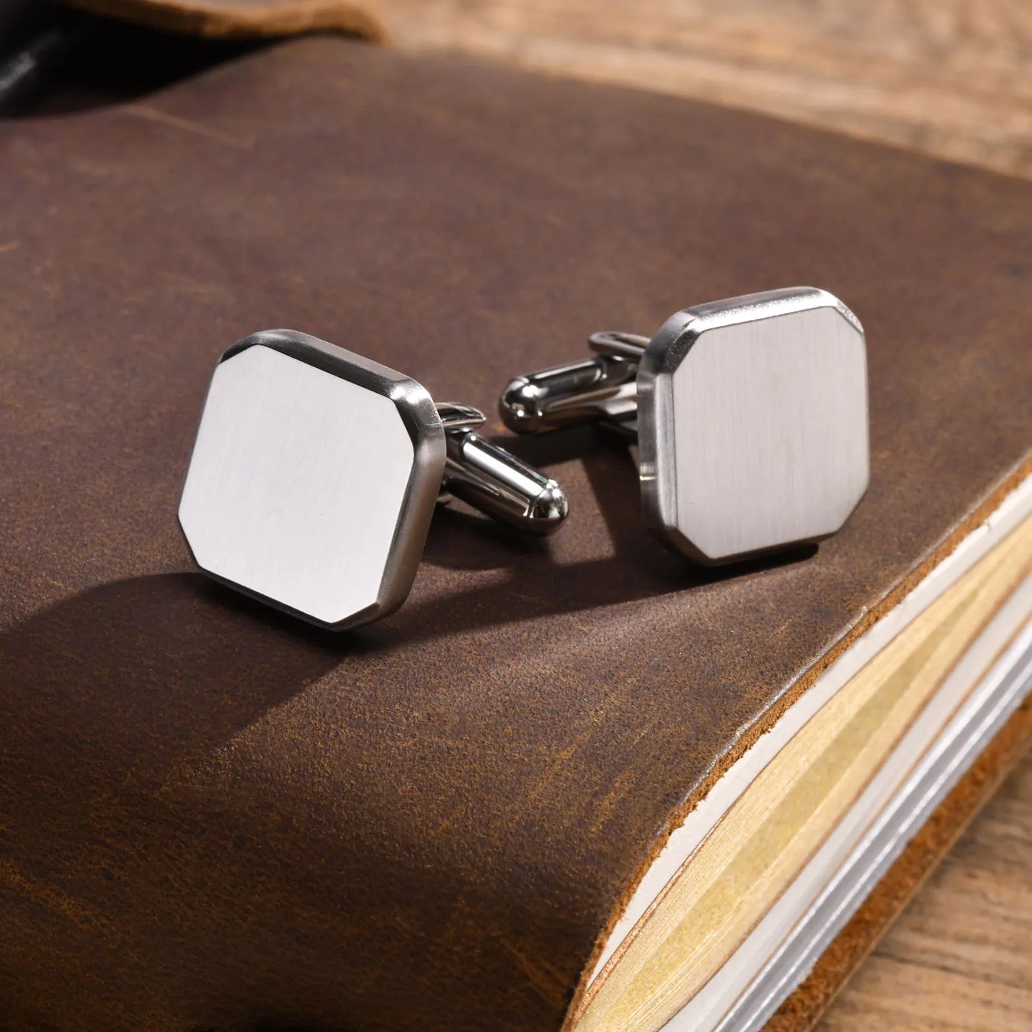 Personalized Custom Button Cufflinks Accessory Gifts - Multiple Shapes