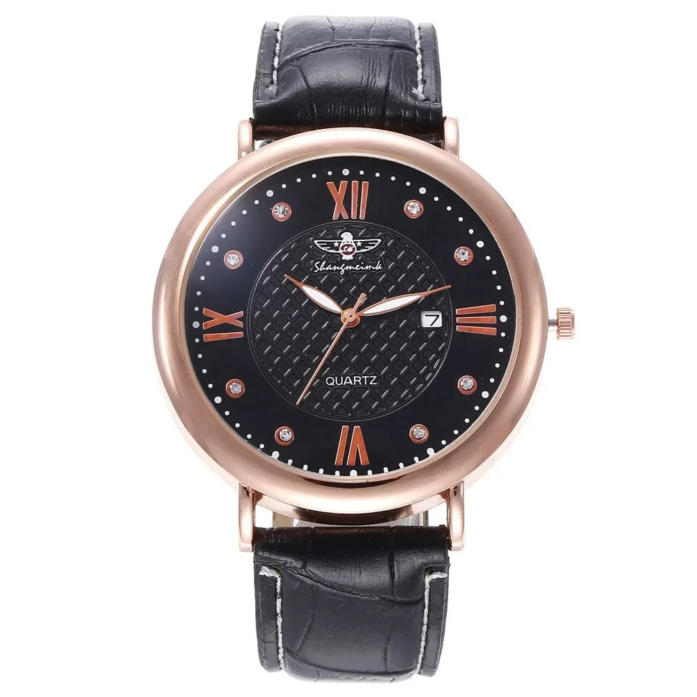 Luxury Men's Accessory Gift Set - Watch, Wallet, Belt, Cufflinks, Tie & Tie Clip