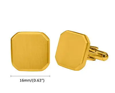 Personalized Custom Button Cufflinks Accessory Gifts - Multiple Shapes