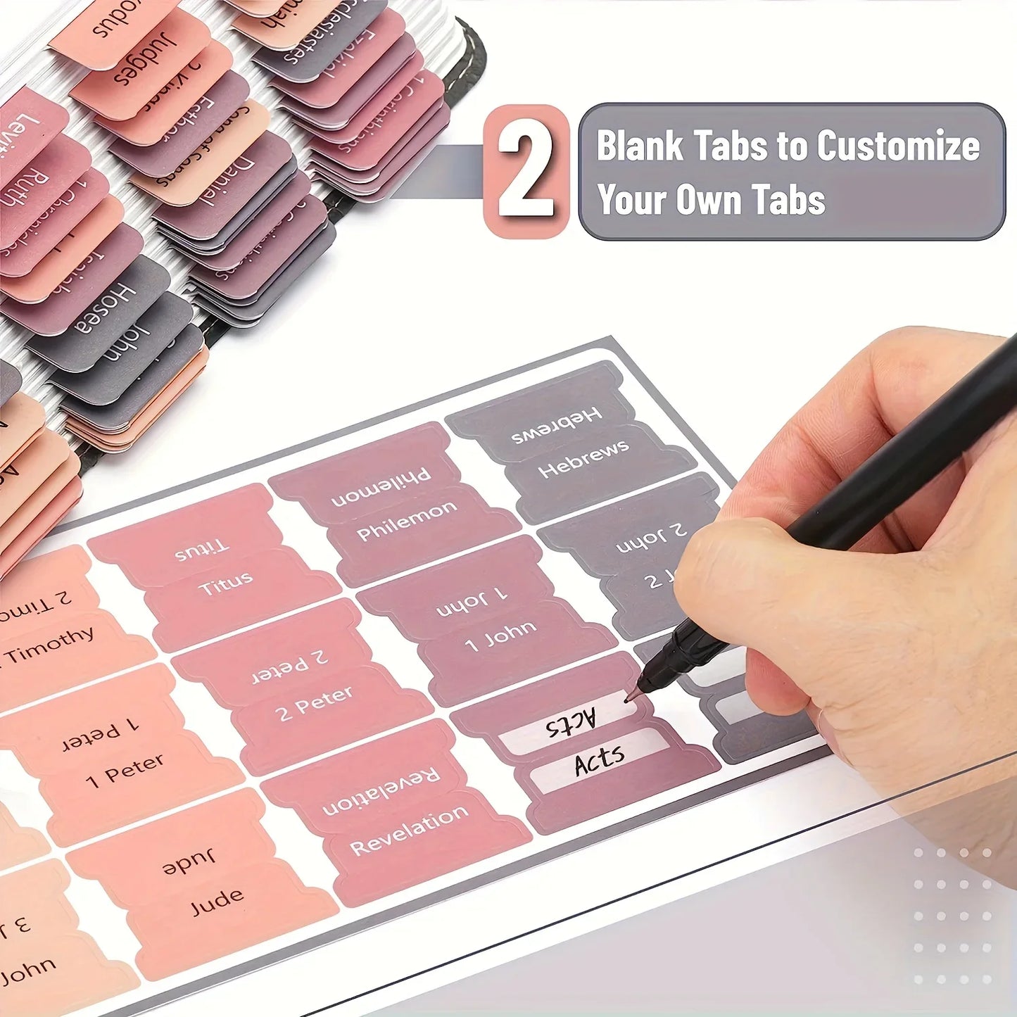 Writable & Removable Bible Study Index Label Stickers