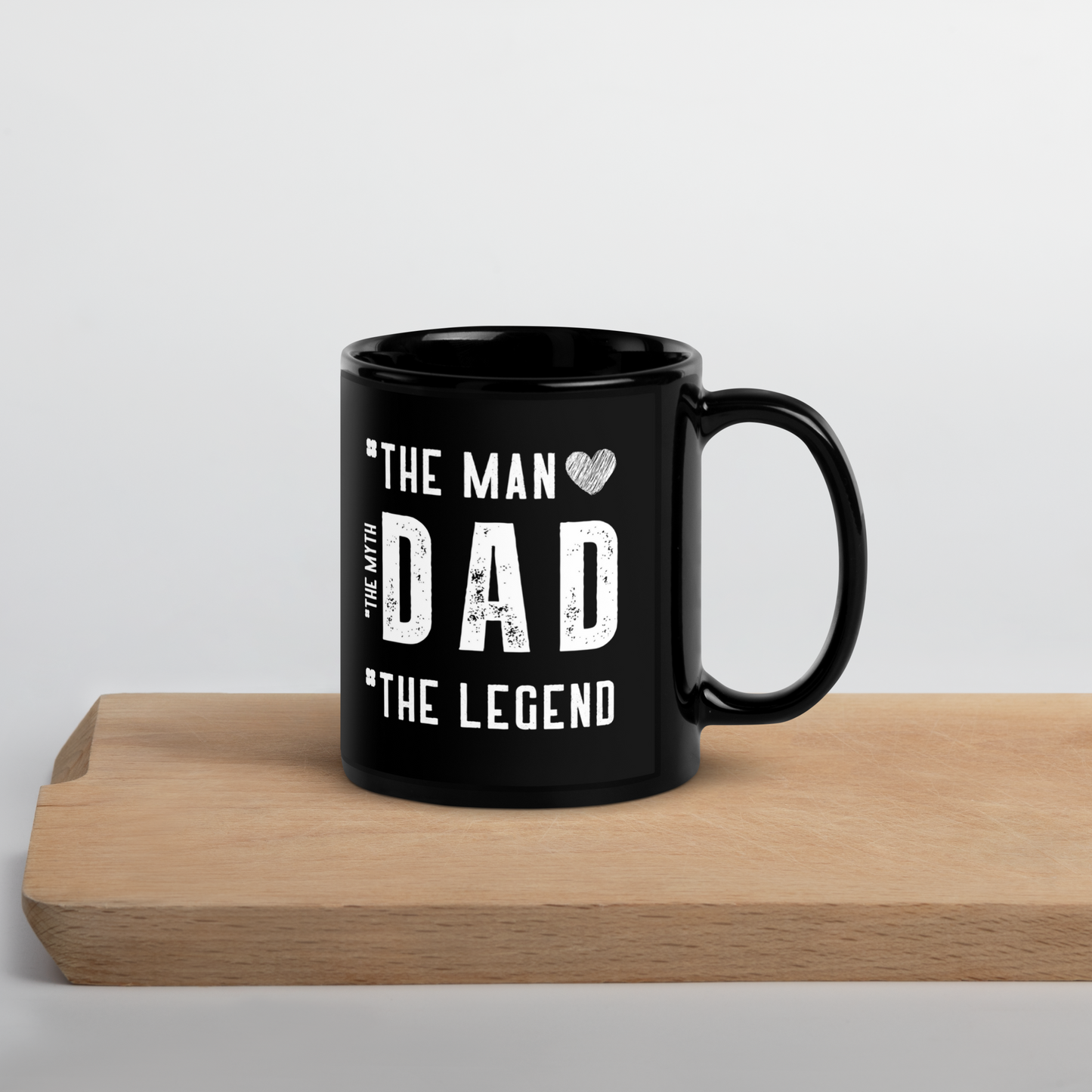 Men's Dad the Man 11oz Dad/Father's Day Mug Gift in Black