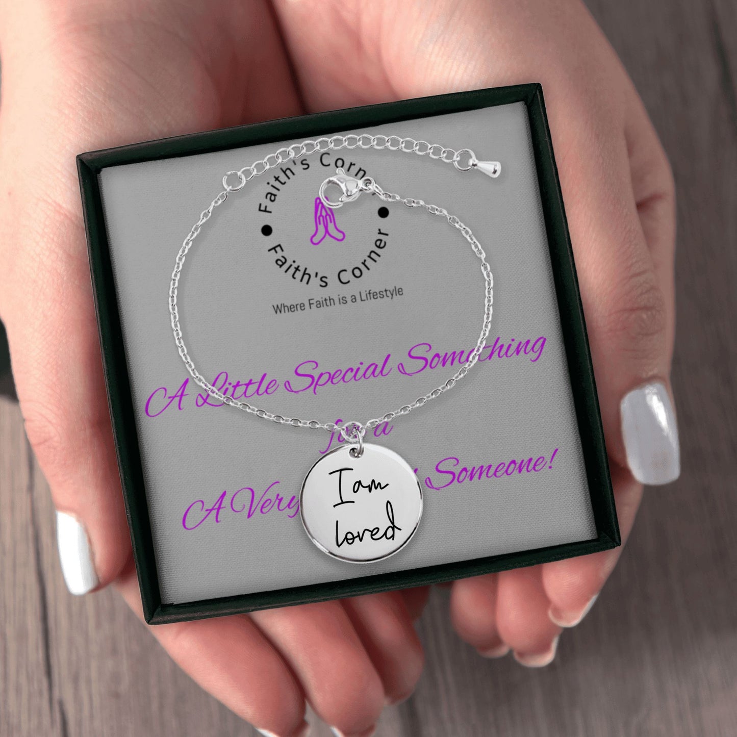 Personalized Engraved Affirmations Coin Bracelet