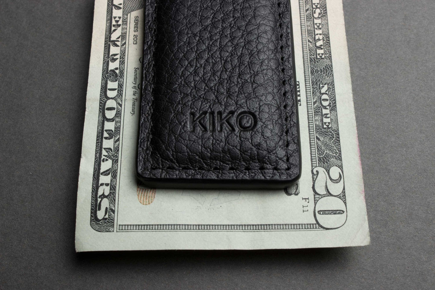 Men's Genuine Leather Magnetic Money Clip