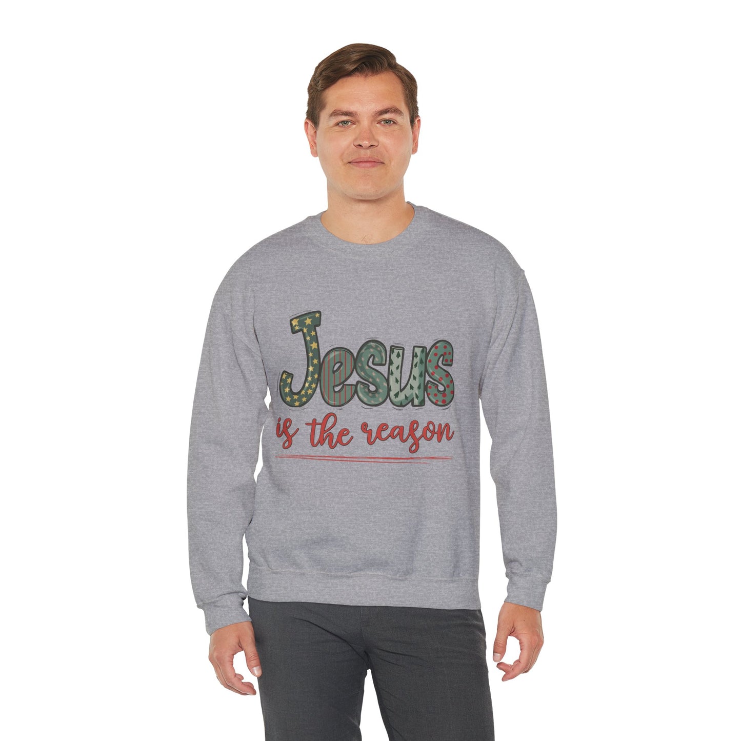 Jesus is the Reason Unisex Crewneck Sweatshirt Christmas Gift