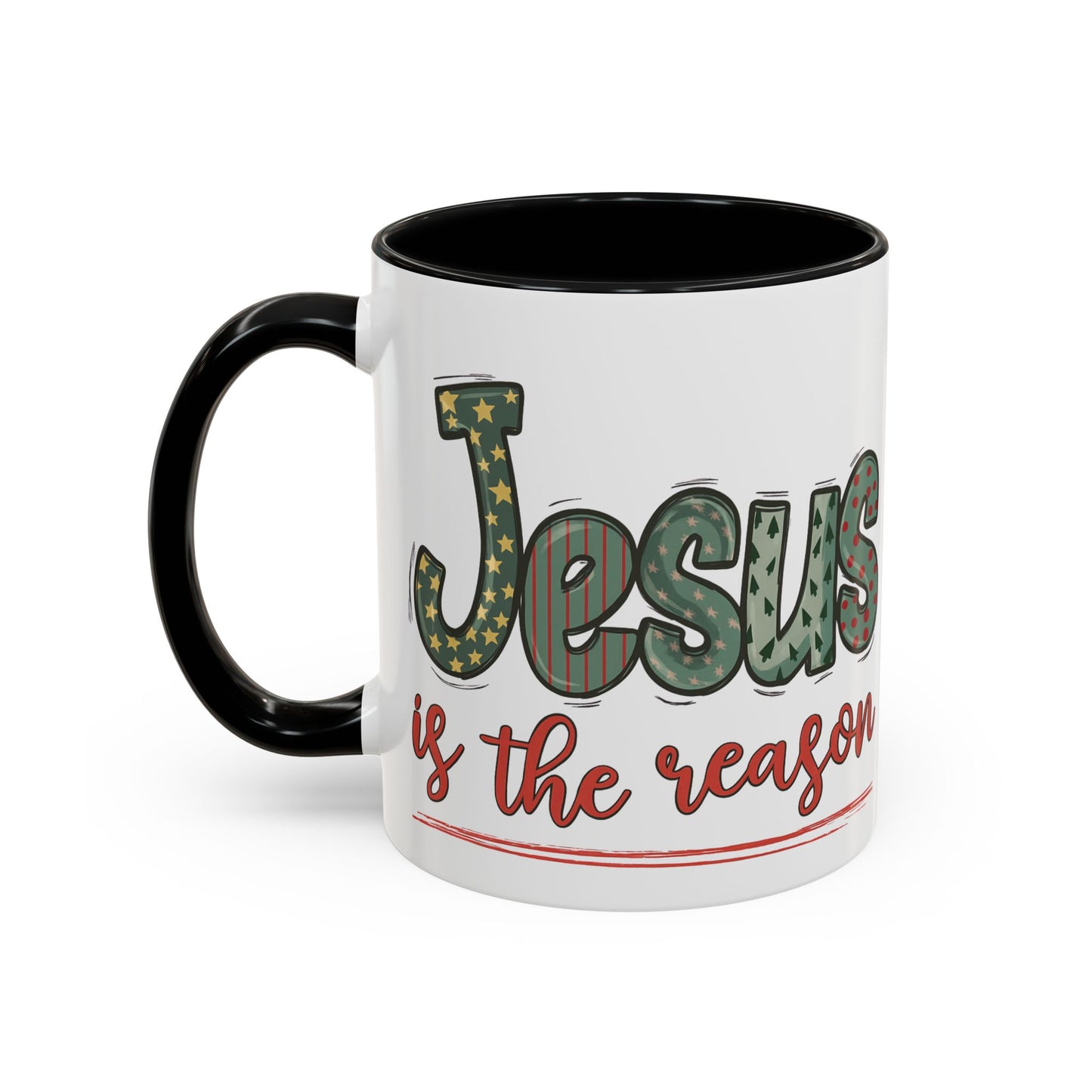 Jesus is the Reason Accent Coffee Mug Christmas Gift