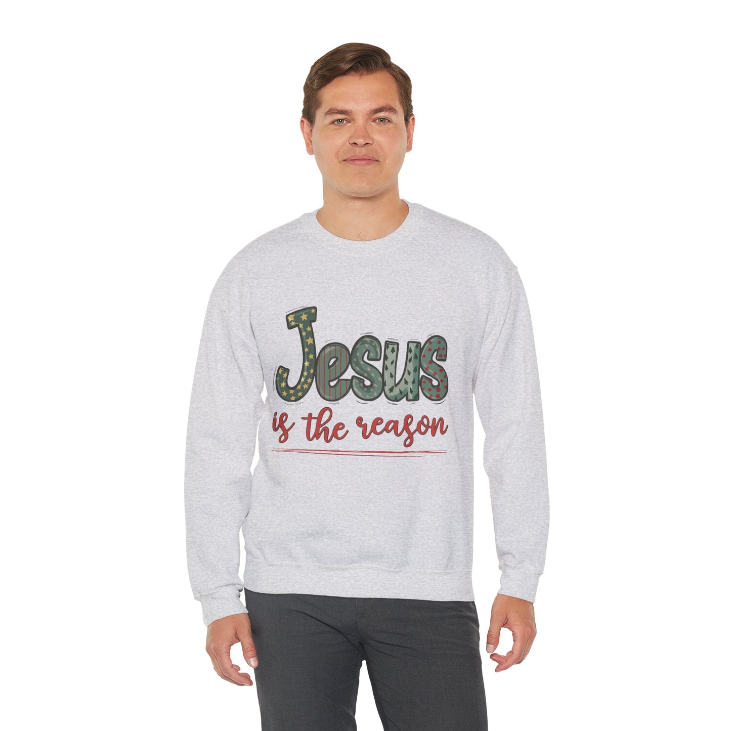 Jesus is the Reason Unisex Crewneck Sweatshirt Christmas Gift