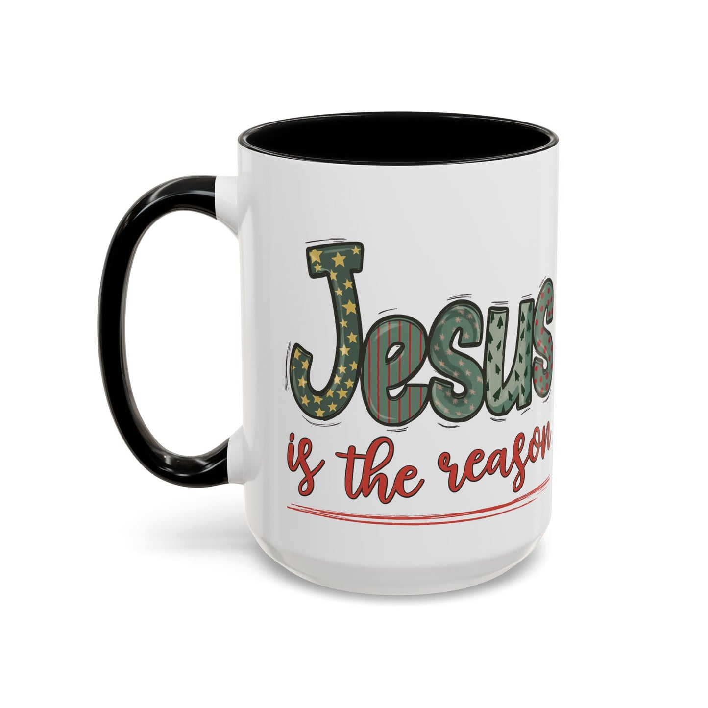 Jesus is the Reason Accent Coffee Mug Christmas Gift