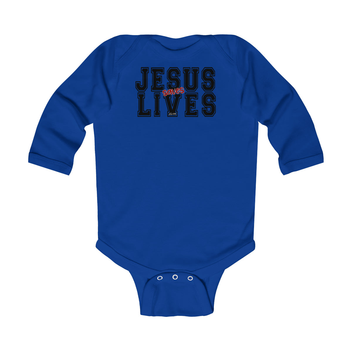 Infant Long Sleeve Bodysuit, Jesus Saves Lives