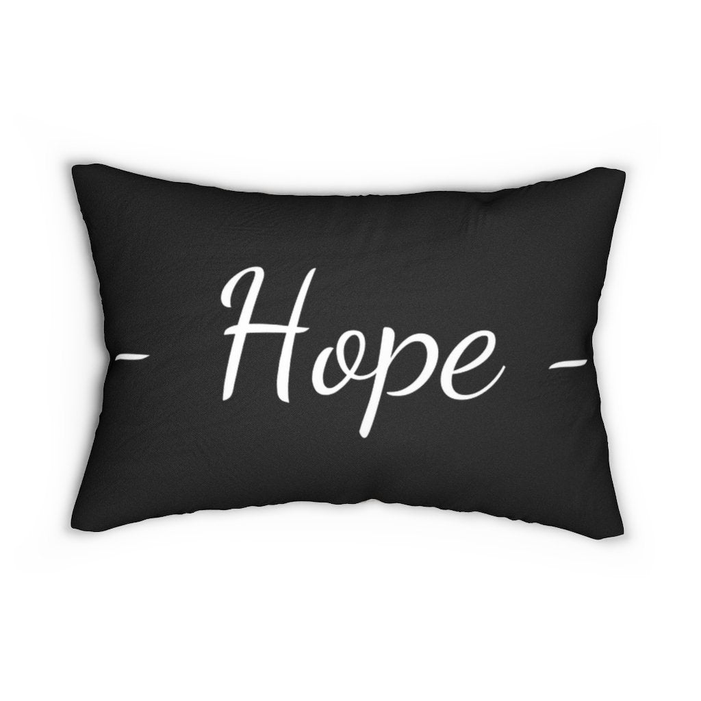 Double-Sided Accent Lumbar Pillow, Hope