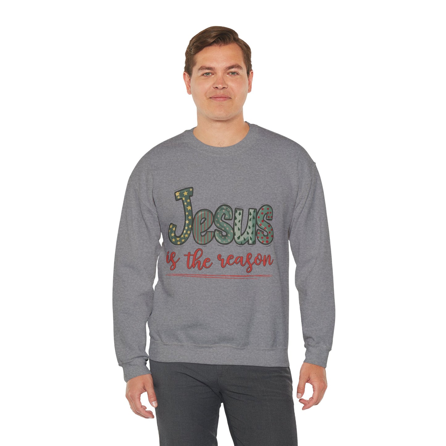 Jesus is the Reason Unisex Crewneck Sweatshirt Christmas Gift