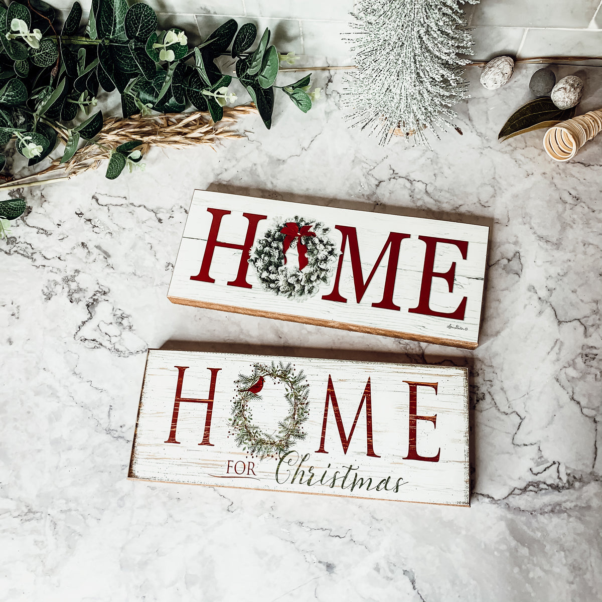 Home for Christmas Decorative Sign