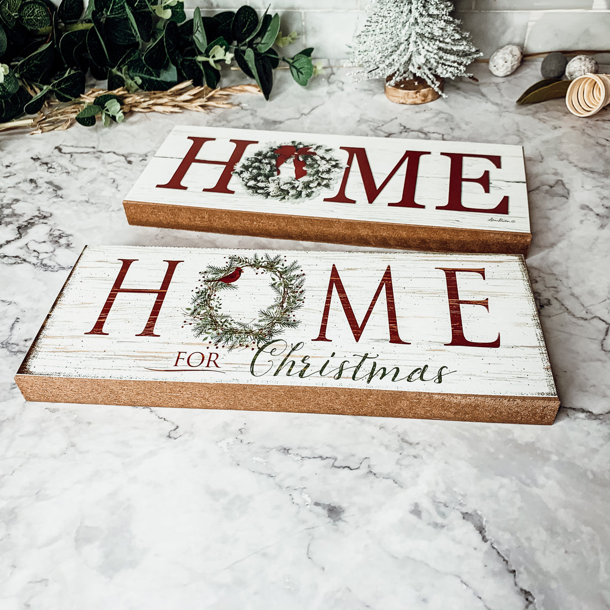 Home for Christmas Decorative Sign