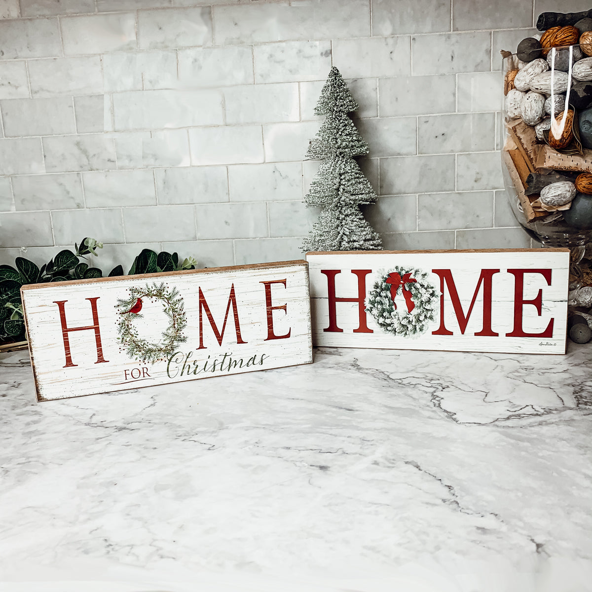 Home for Christmas Decorative Sign