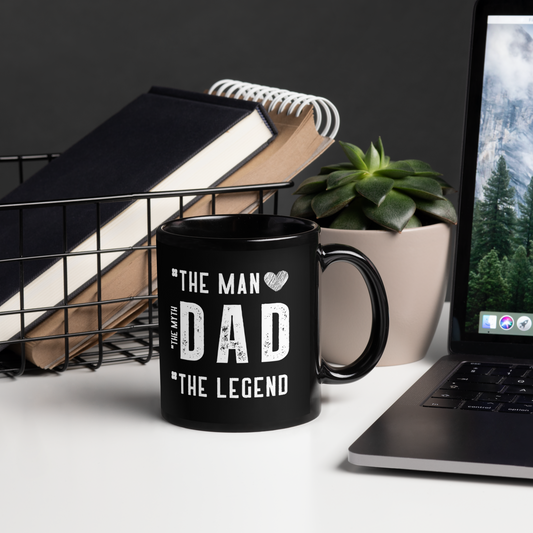 Men's Dad the Man 11oz Dad/Father's Day Mug Gift in Black