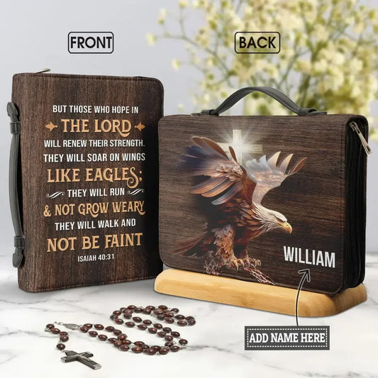 Personalized Name Bible Verse Bible Cover Carrying Case/Bag - Multiple Verses/Designs