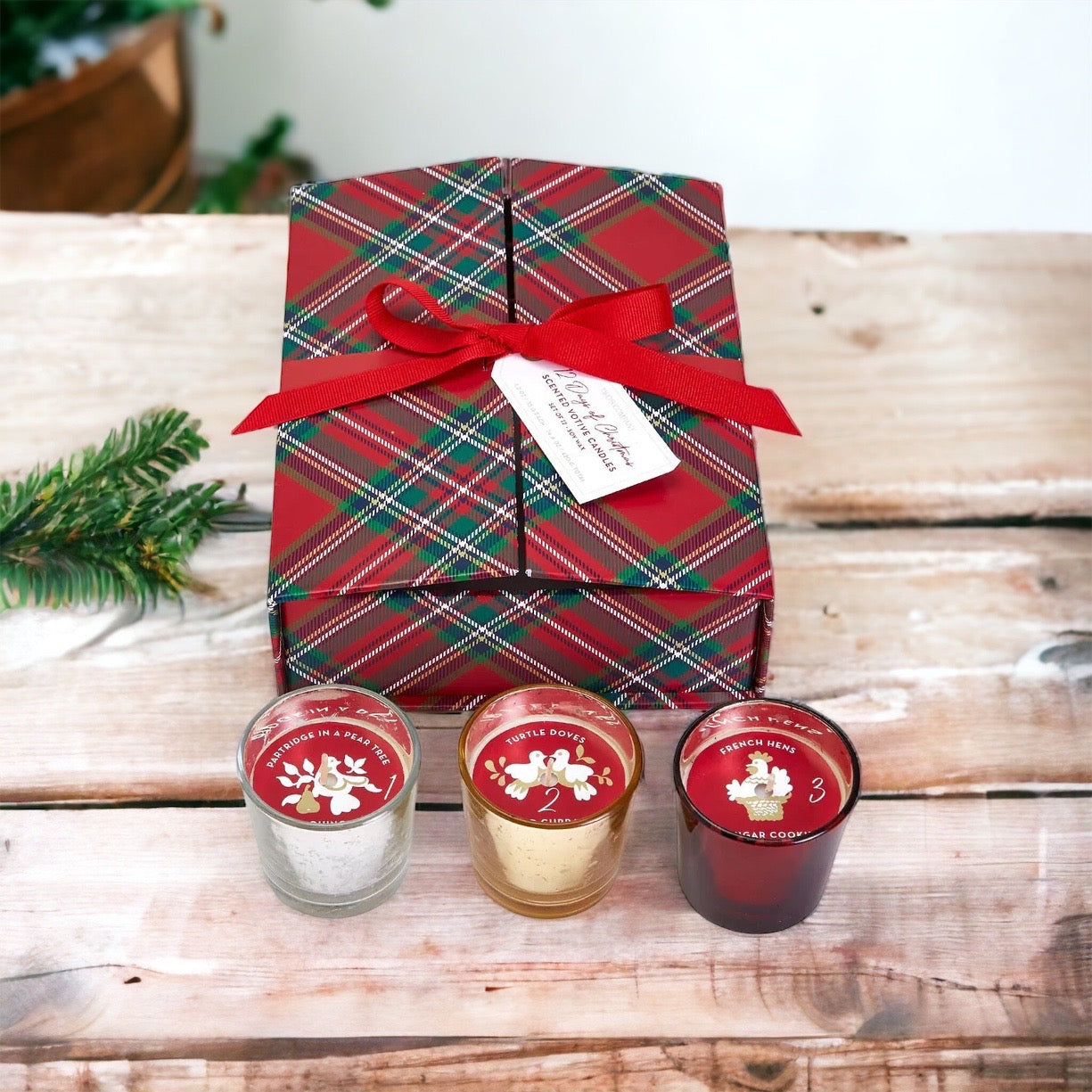 12 Days of Christmas Advent Candle Boxed Gift Set