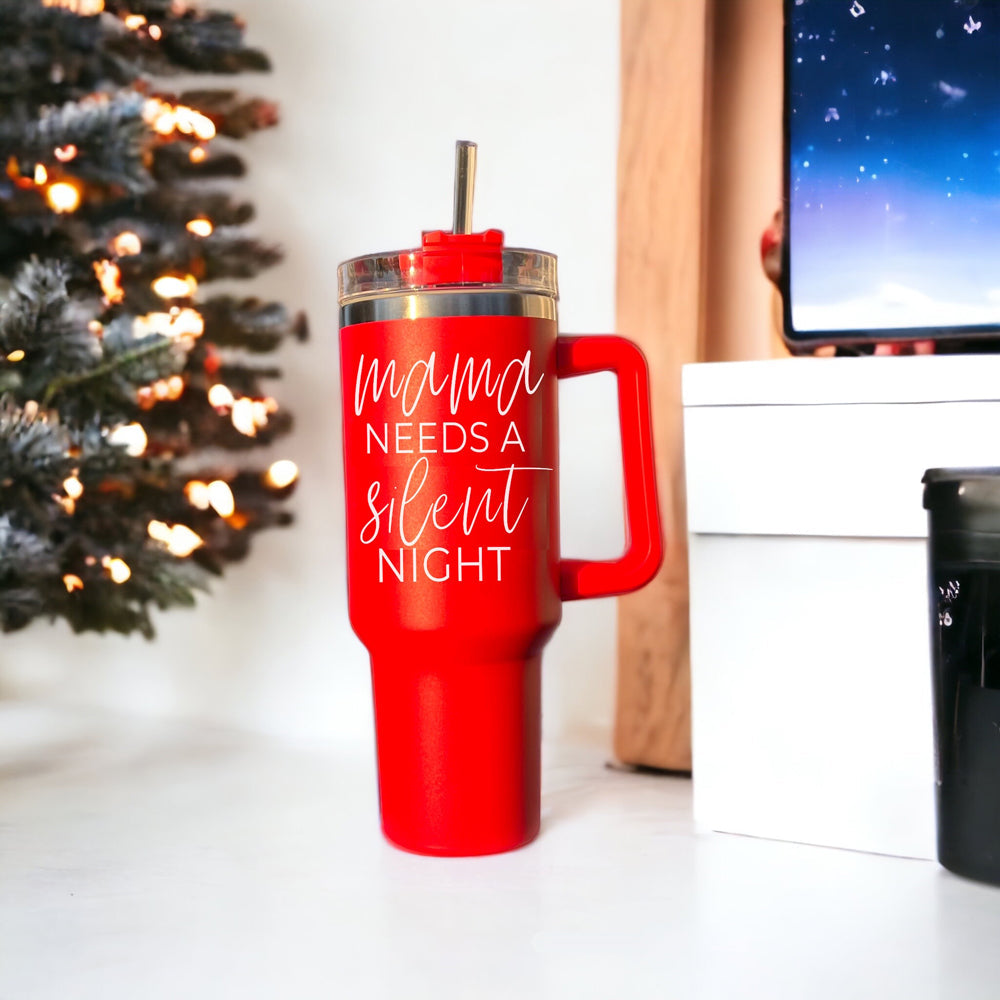 Silent Night 40oz Christmas Tumbler