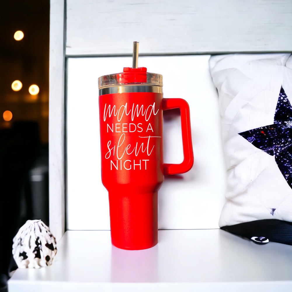 Silent Night 40oz Christmas Tumbler