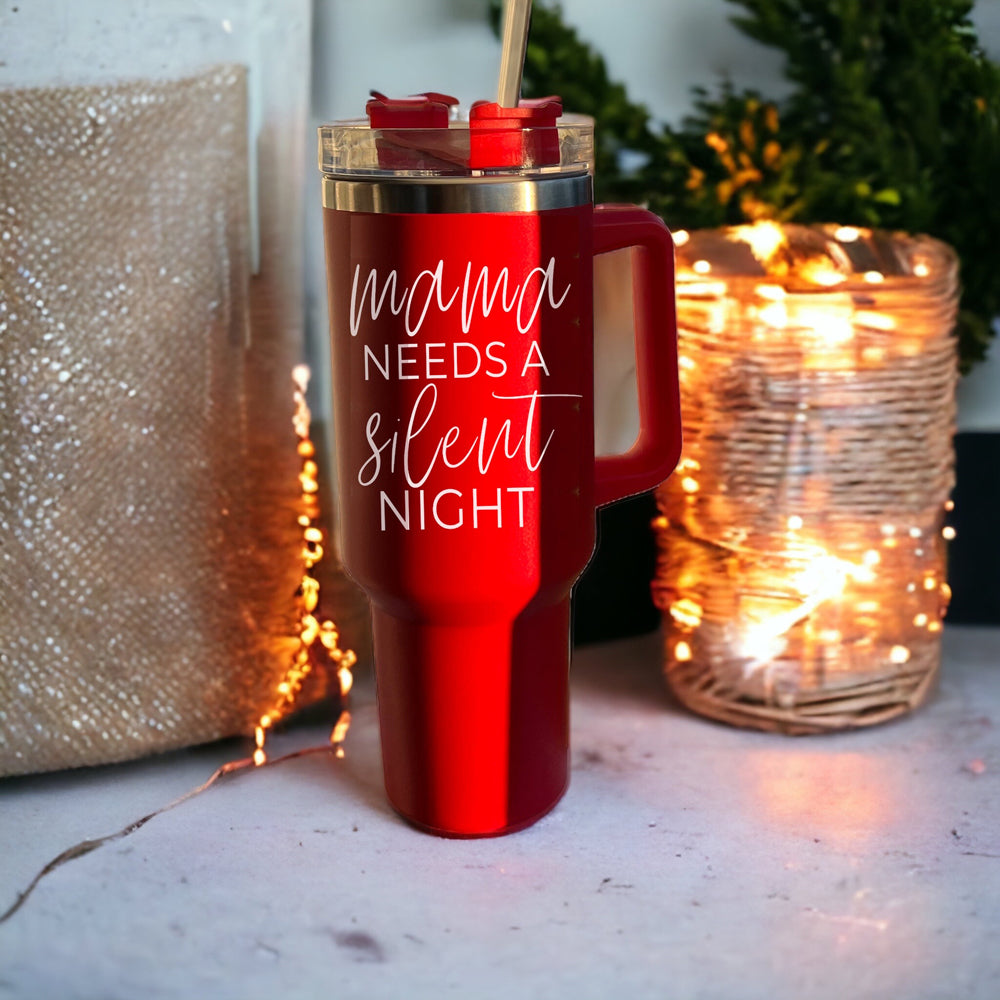 Silent Night 40oz Christmas Tumbler