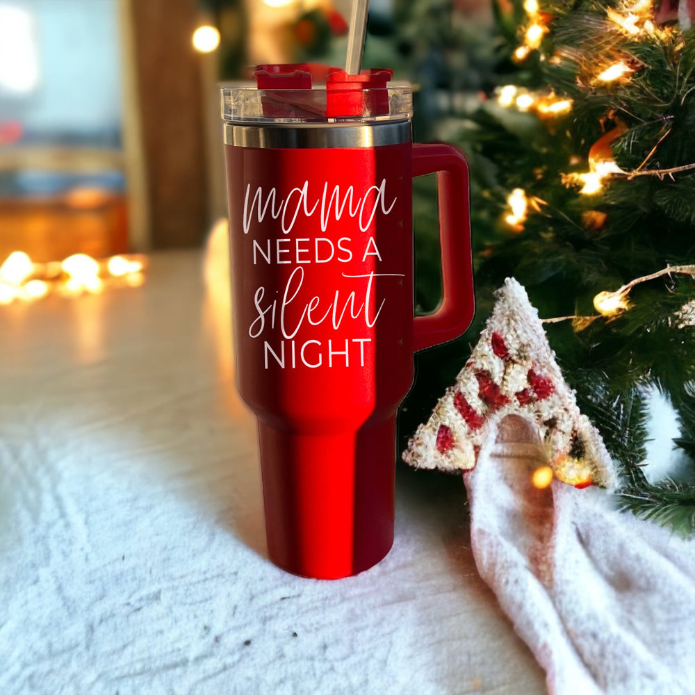 Silent Night 40oz Christmas Tumbler