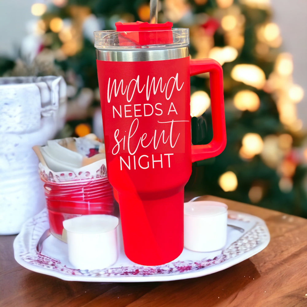 Silent Night 40oz Christmas Tumbler