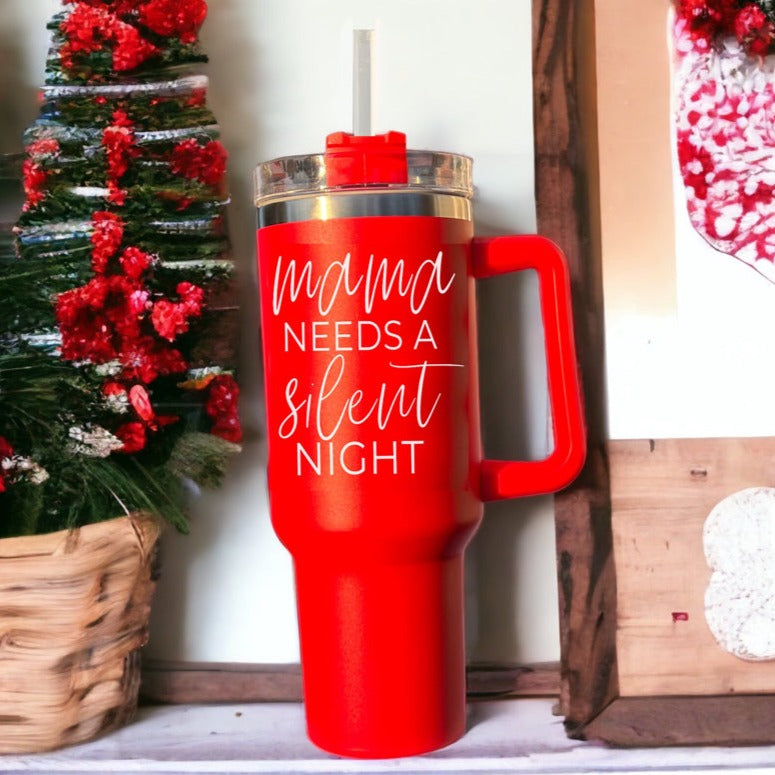 Silent Night 40oz Christmas Tumbler