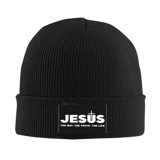 Jesus The Way The Truth The Life Patch Print Beanie