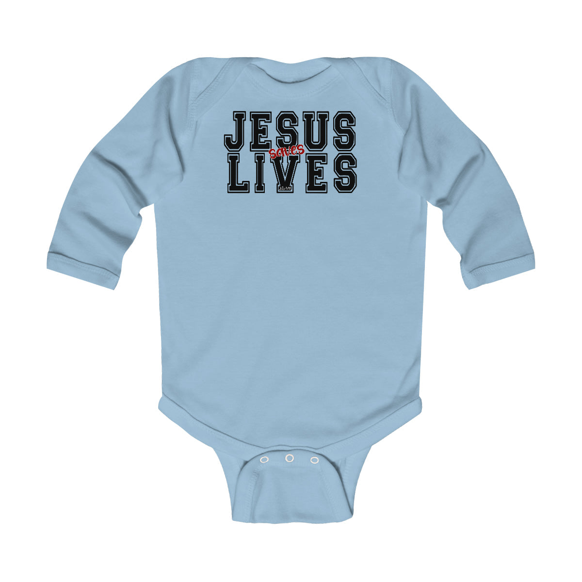 Infant Long Sleeve Bodysuit, Jesus Saves Lives