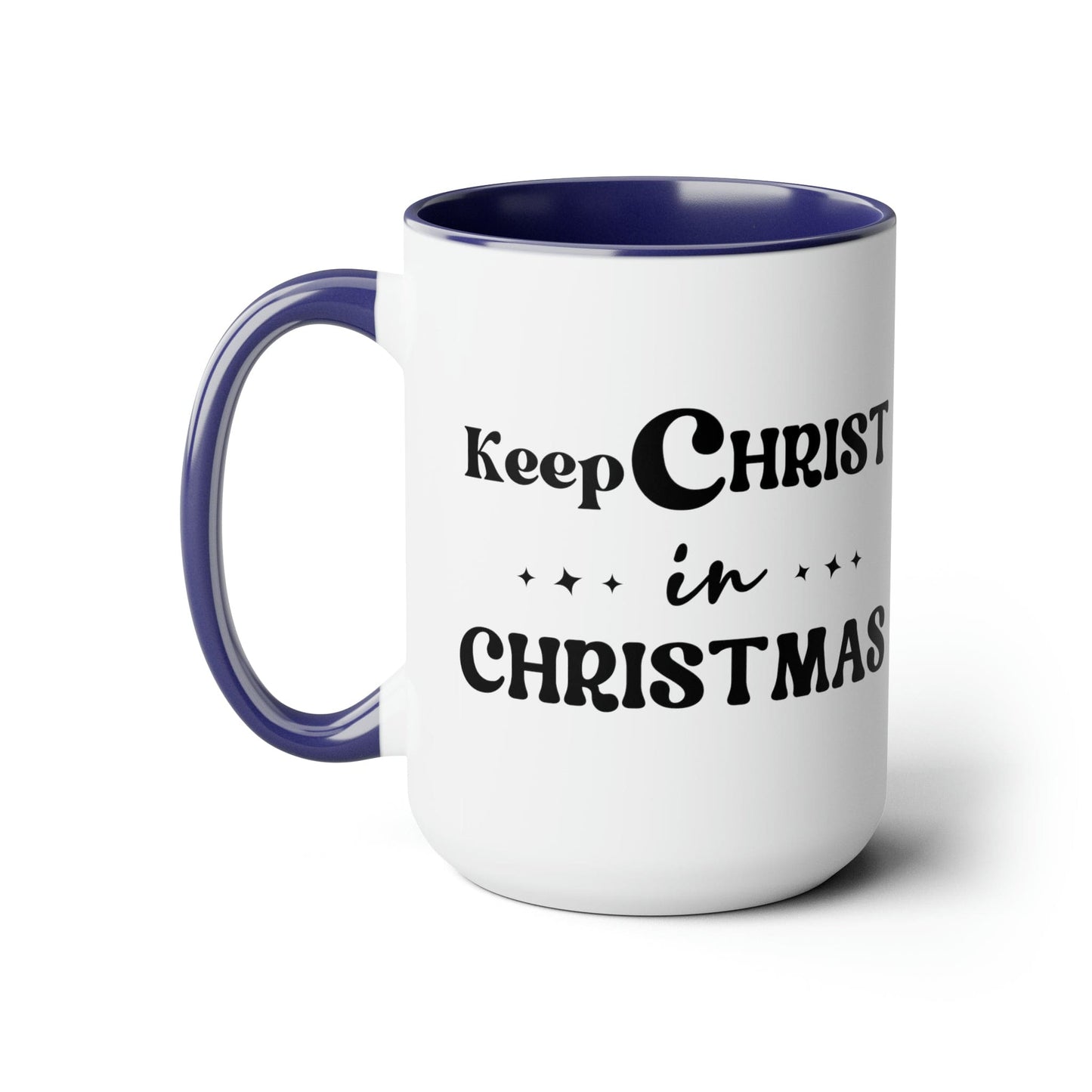 Keep Christ in Christmas 15oz Two-Tone Coffee Mug