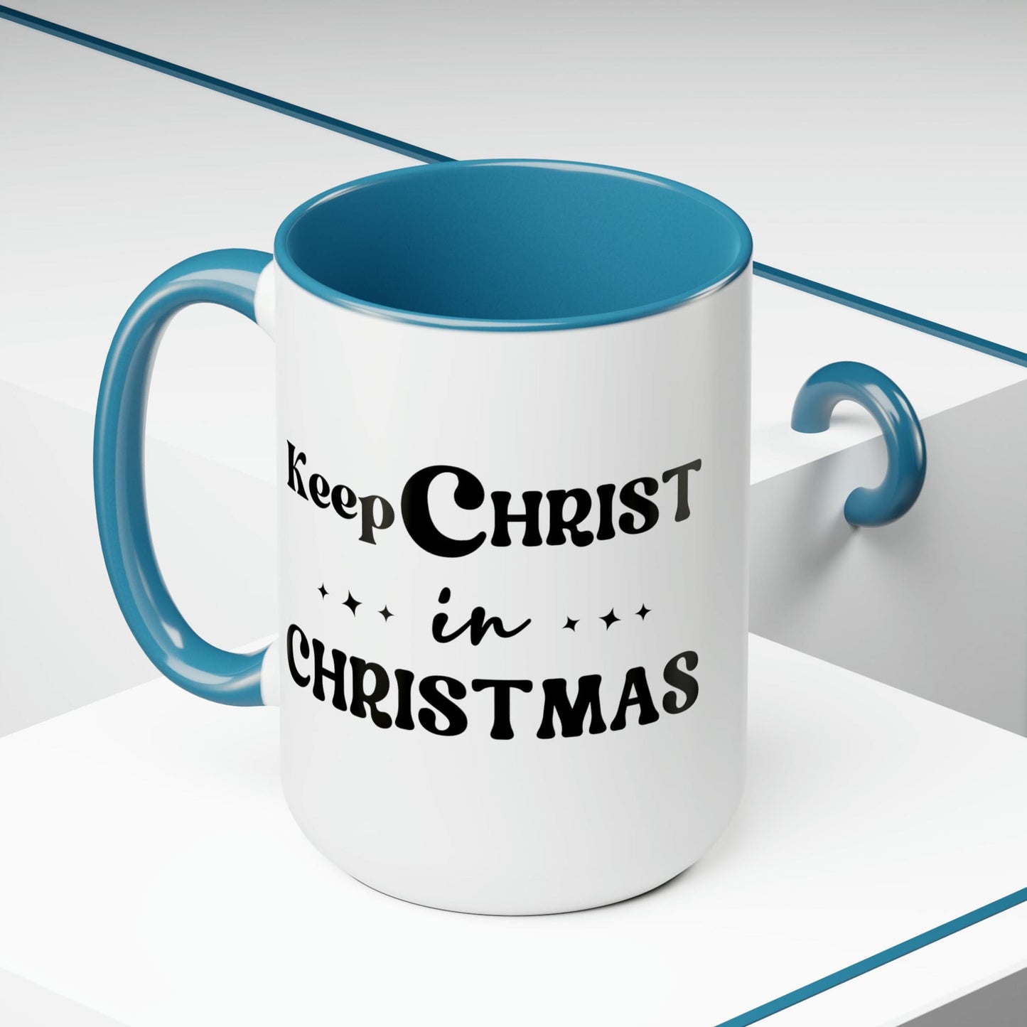 Keep Christ in Christmas 15oz Two-Tone Coffee Mug