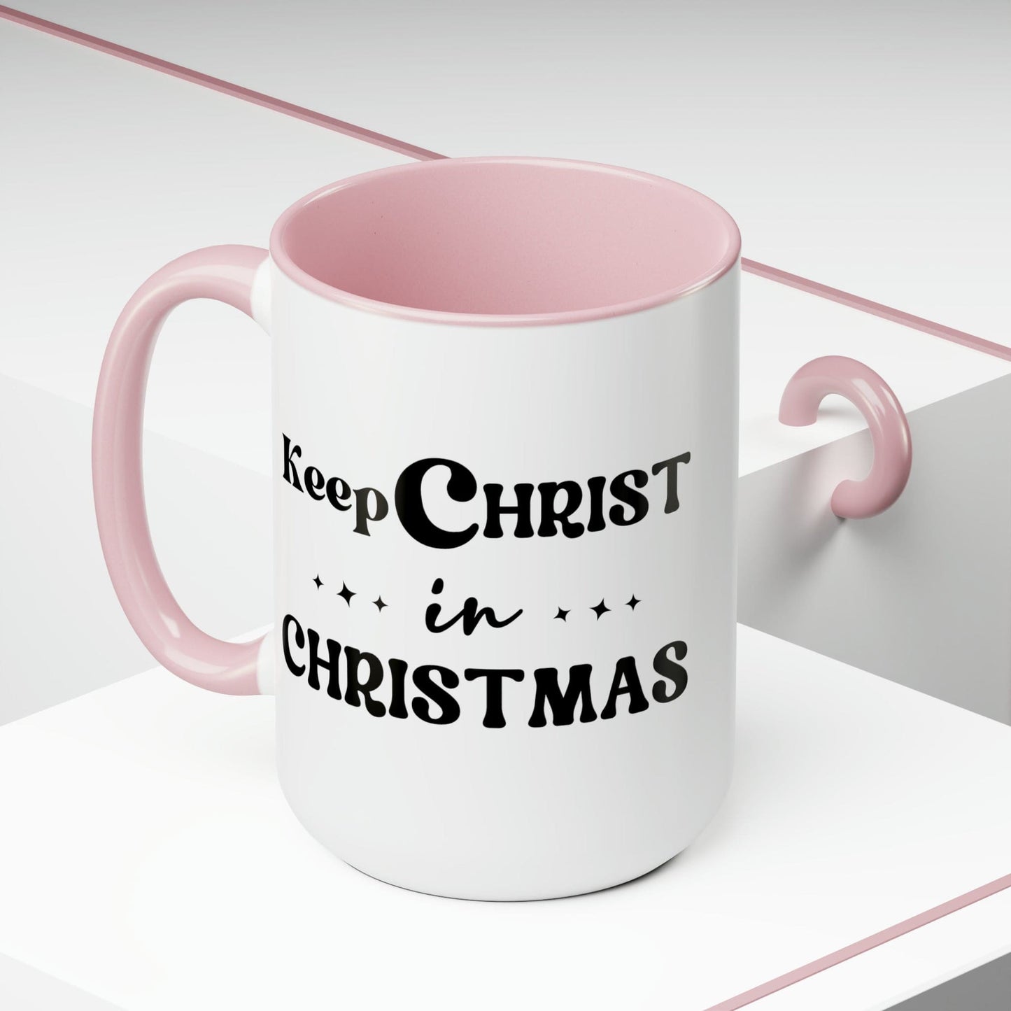 Keep Christ in Christmas 15oz Two-Tone Coffee Mug