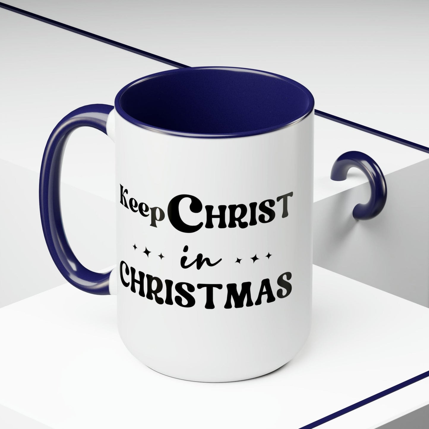 Keep Christ in Christmas 15oz Two-Tone Coffee Mug