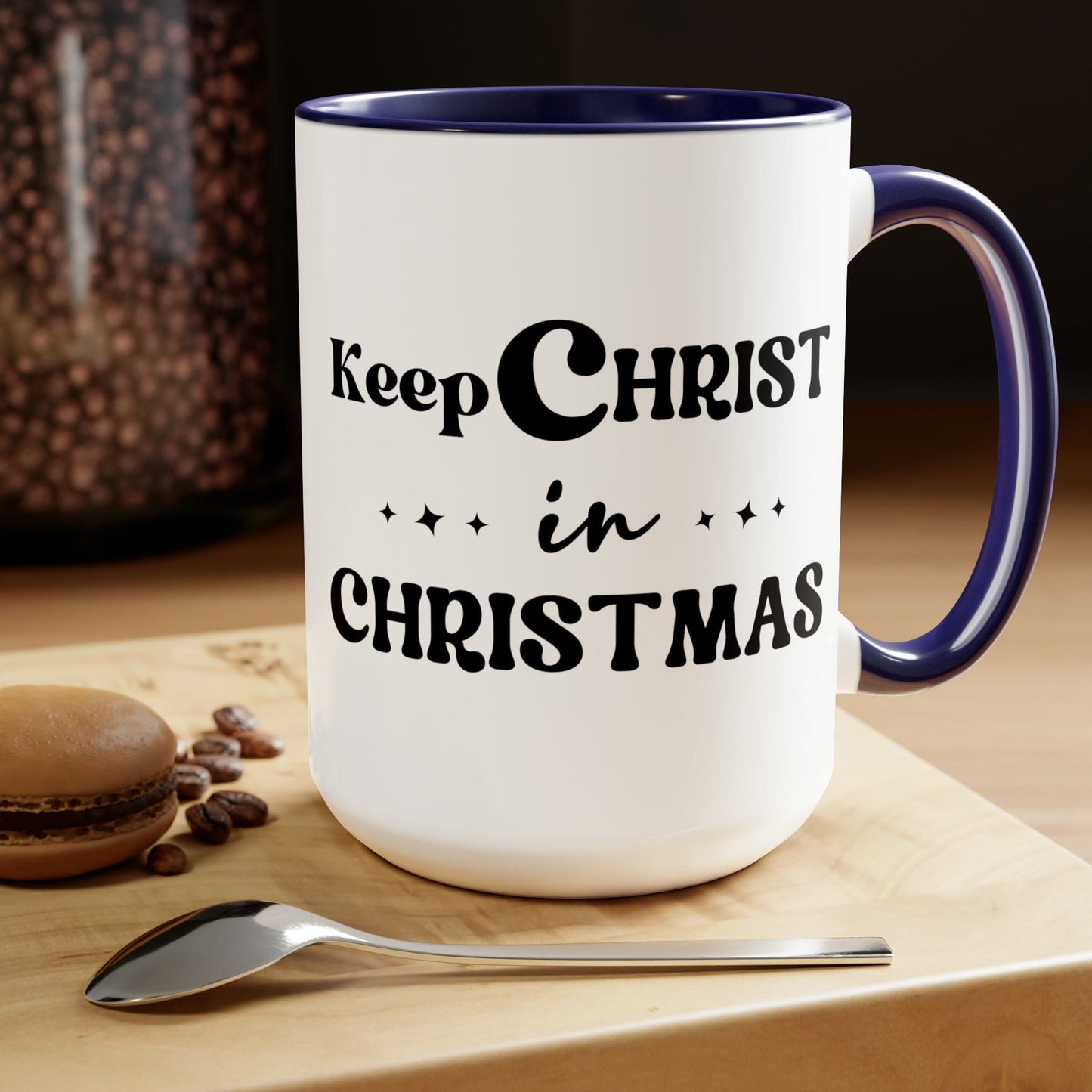 Keep Christ in Christmas 15oz Two-Tone Coffee Mug