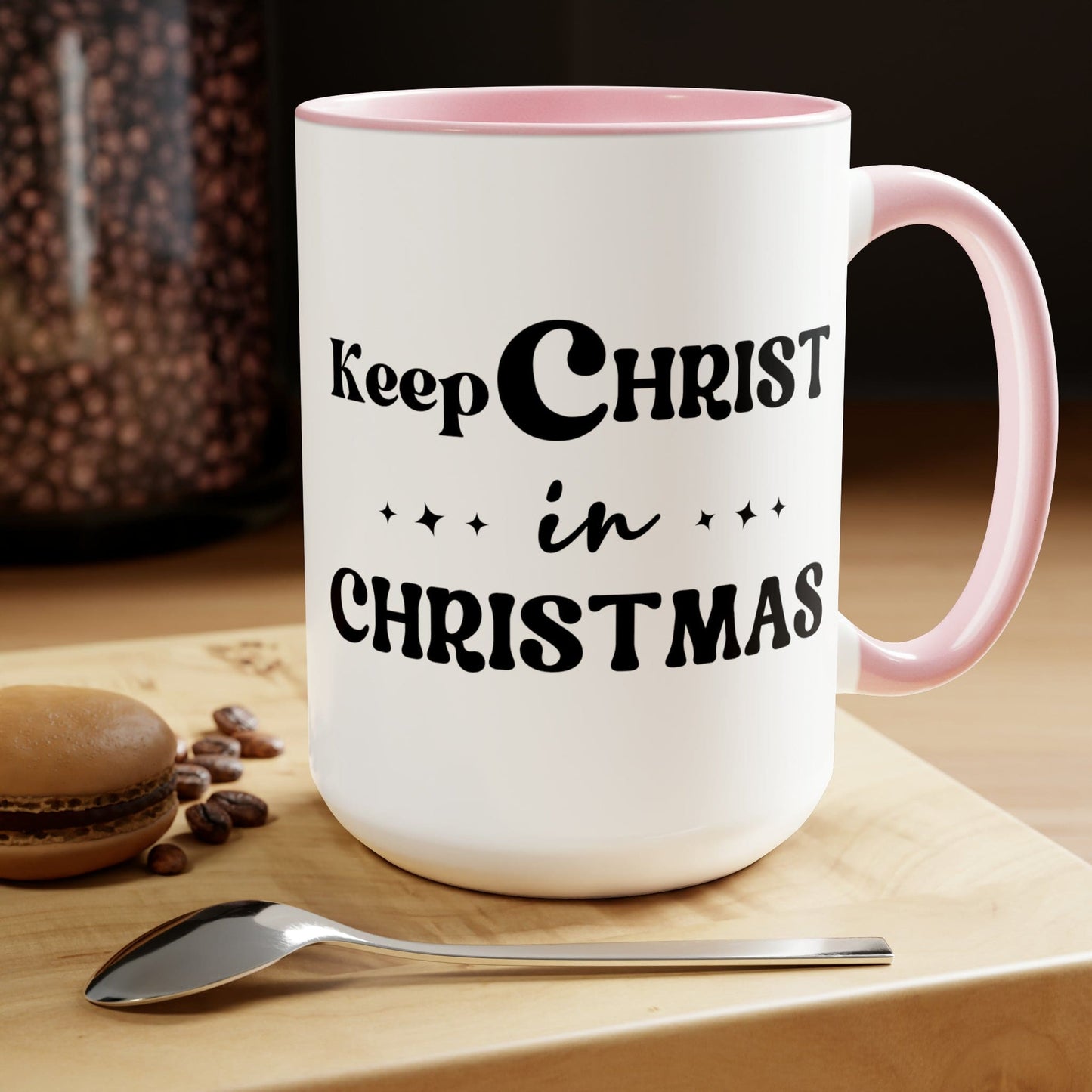 Keep Christ in Christmas 15oz Two-Tone Coffee Mug