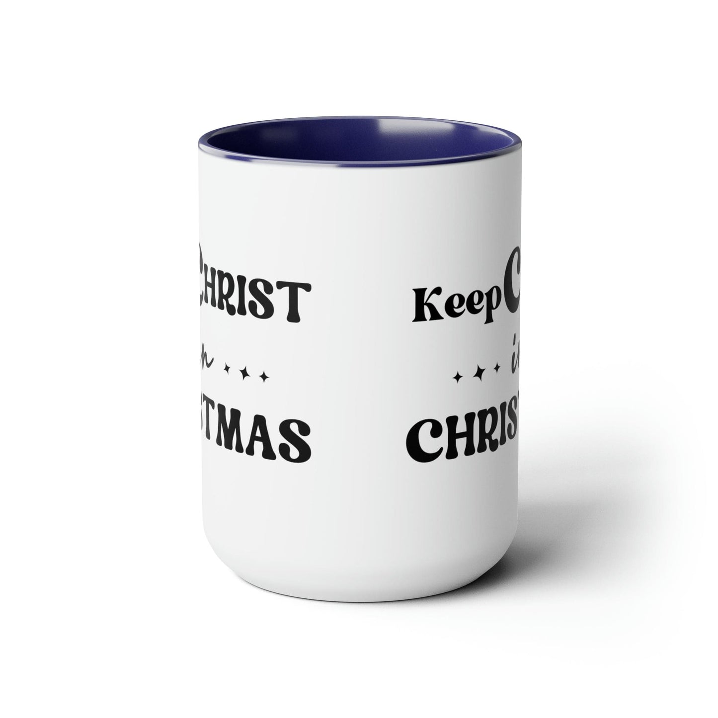 Keep Christ in Christmas 15oz Two-Tone Coffee Mug