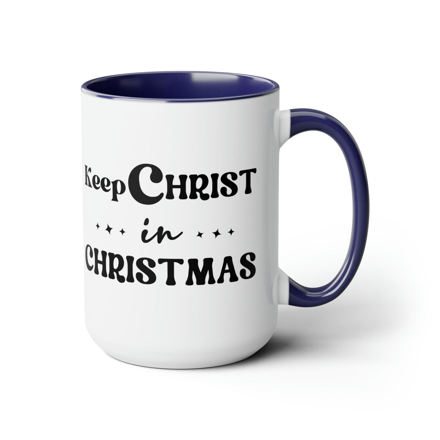 Keep Christ in Christmas 15oz Two-Tone Coffee Mug