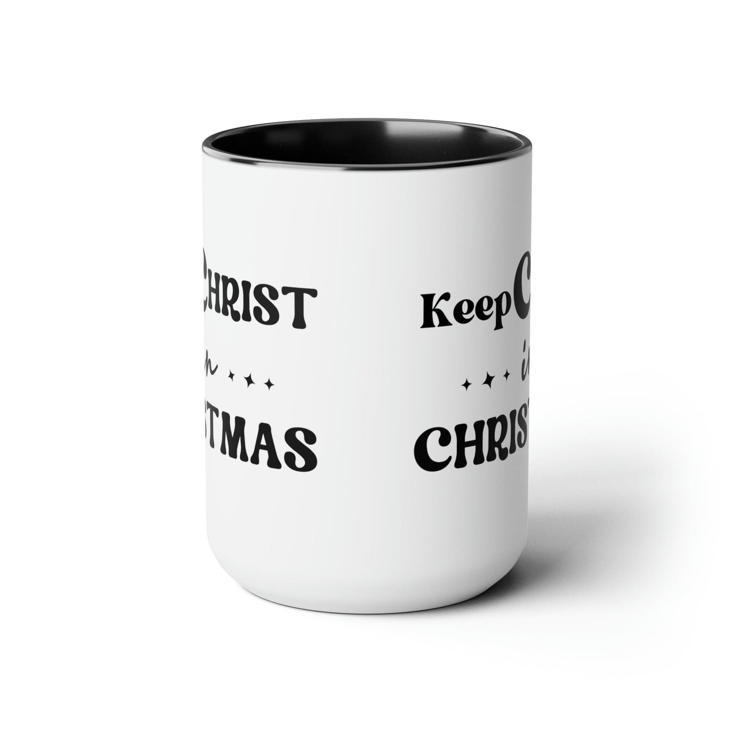 Keep Christ in Christmas 15oz Two-Tone Coffee Mug