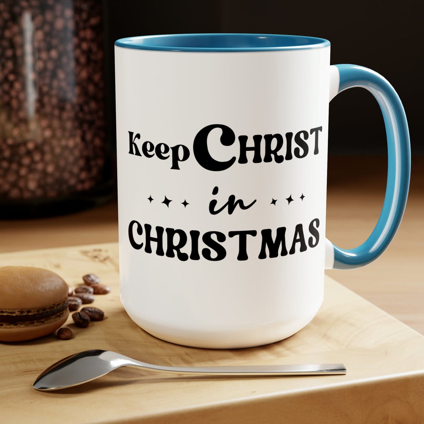 Keep Christ in Christmas 15oz Two-Tone Coffee Mug